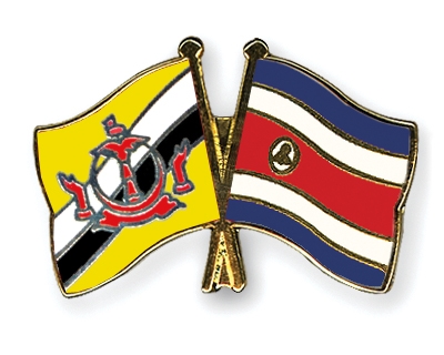 Fahnen Pins Brunei-Darussalam Costa-Rica