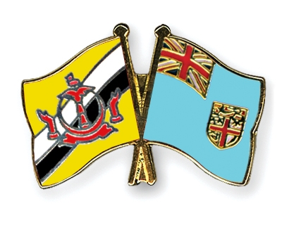 Fahnen Pins Brunei-Darussalam Fidschi