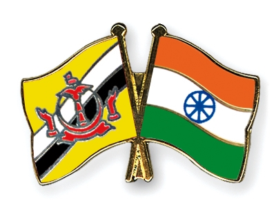 Fahnen Pins Brunei-Darussalam Indien