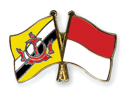 Fahnen Pins Brunei-Darussalam Indonesien