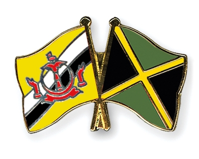 Fahnen Pins Brunei-Darussalam Jamaika