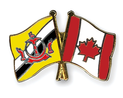Fahnen Pins Brunei-Darussalam Kanada