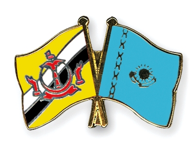 Fahnen Pins Brunei-Darussalam Kasachstan