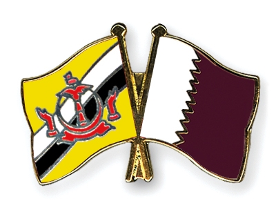 Fahnen Pins Brunei-Darussalam Katar