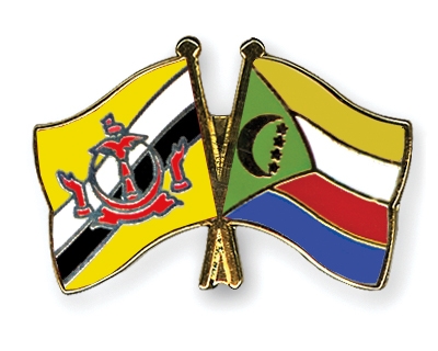 Fahnen Pins Brunei-Darussalam Komoren