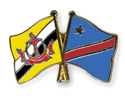 Fahnen Pins Brunei-Darussalam Kongo-Demokratische-Republik