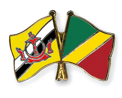 Fahnen Pins Brunei-Darussalam Kongo-Republik