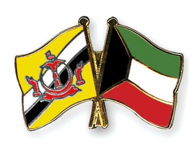 Fahnen Pins Brunei-Darussalam Kuwait