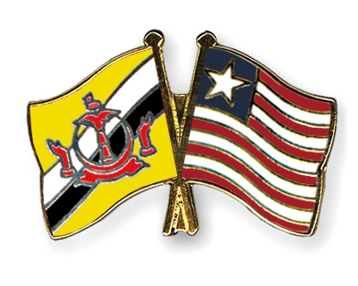 Fahnen Pins Brunei-Darussalam Liberia