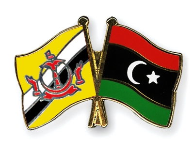 Fahnen Pins Brunei-Darussalam Libyen