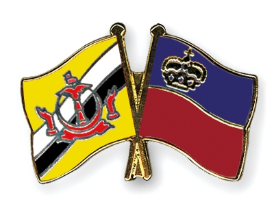 Fahnen Pins Brunei-Darussalam Liechtenstein