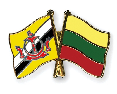 Fahnen Pins Brunei-Darussalam Litauen