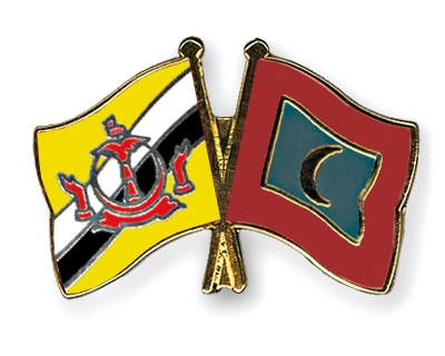 Fahnen Pins Brunei-Darussalam Malediven
