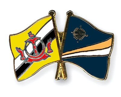 Fahnen Pins Brunei-Darussalam Marshallinseln