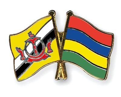Fahnen Pins Brunei-Darussalam Mauritius