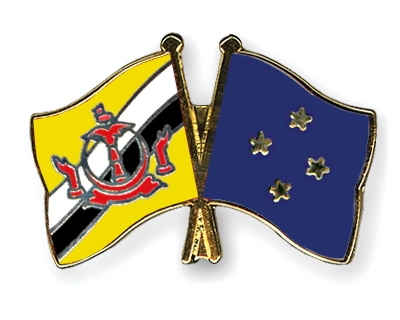 Fahnen Pins Brunei-Darussalam Mikronesien