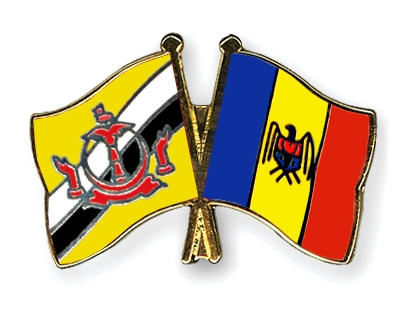 Fahnen Pins Brunei-Darussalam Moldau