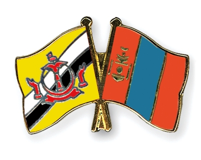 Fahnen Pins Brunei-Darussalam Mongolei