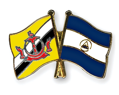 Fahnen Pins Brunei-Darussalam Nicaragua