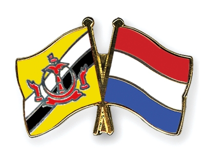 Fahnen Pins Brunei-Darussalam Niederlande