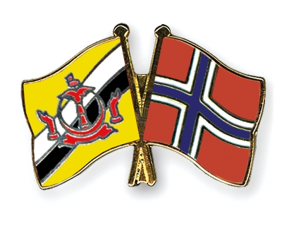 Fahnen Pins Brunei-Darussalam Norwegen