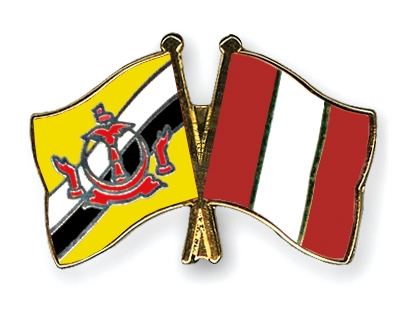Fahnen Pins Brunei-Darussalam Peru