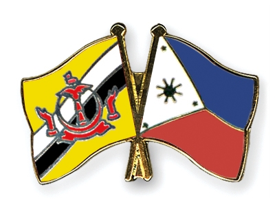 Fahnen Pins Brunei-Darussalam Philippinen