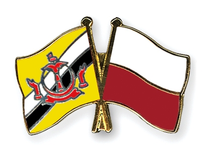 Fahnen Pins Brunei-Darussalam Polen