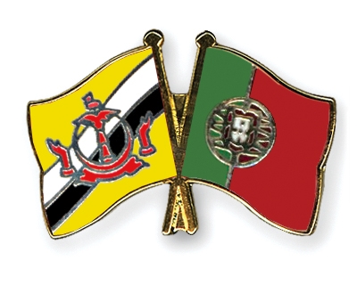 Fahnen Pins Brunei-Darussalam Portugal