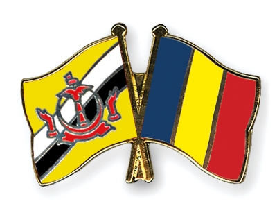 Fahnen Pins Brunei-Darussalam Rumnien