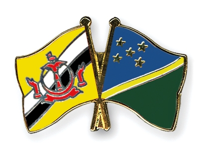 Fahnen Pins Brunei-Darussalam Salomonen