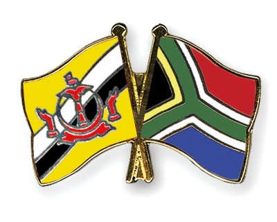 Fahnen Pins Brunei-Darussalam Sdafrika