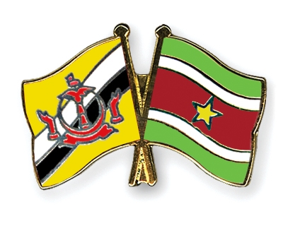 Fahnen Pins Brunei-Darussalam Surinam