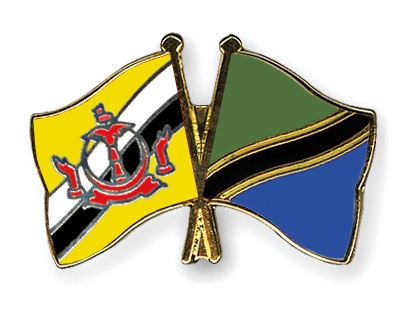 Fahnen Pins Brunei-Darussalam Tansania