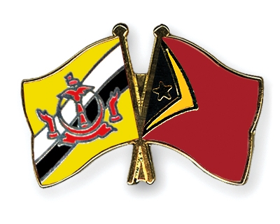 Fahnen Pins Brunei-Darussalam Timor-Leste