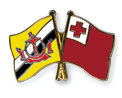 Fahnen Pins Brunei-Darussalam Tonga