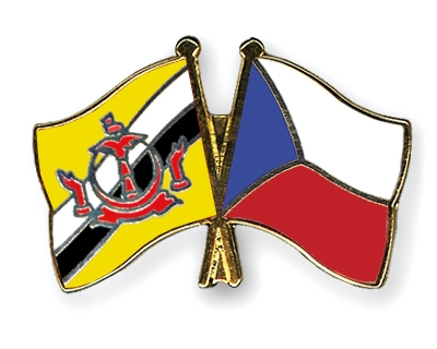 Fahnen Pins Brunei-Darussalam Tschechische-Republik