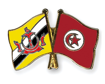 Fahnen Pins Brunei-Darussalam Tunesien