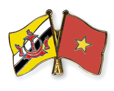 Fahnen Pins Brunei-Darussalam Vietnam