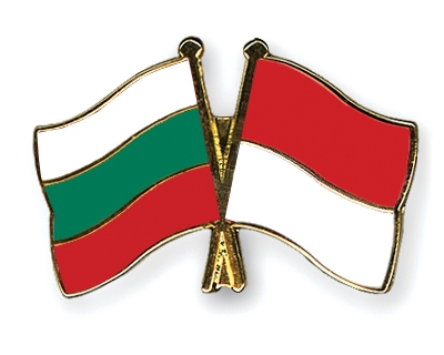 Fahnen Pins Bulgarien Indonesien