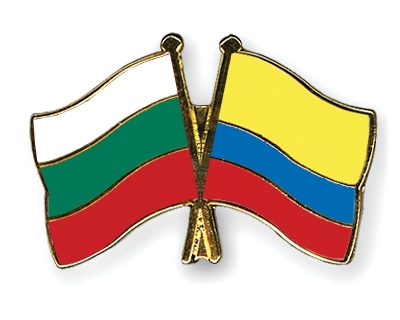 Fahnen Pins Bulgarien Kolumbien