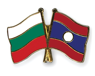 Fahnen Pins Bulgarien Laos