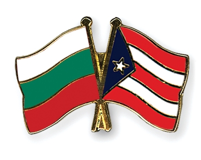 Fahnen Pins Bulgarien Puerto-Rico
