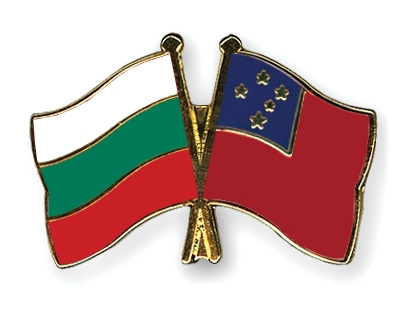 Fahnen Pins Bulgarien Samoa