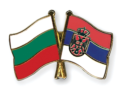 Fahnen Pins Bulgarien Serbien