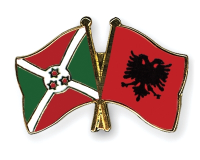 Fahnen Pins Burundi Albanien