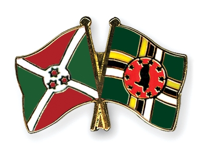 Fahnen Pins Burundi Dominica