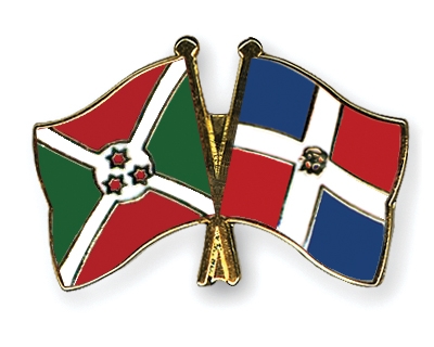 Fahnen Pins Burundi Dominikanische-Republik