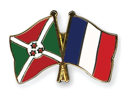 Fahnen Pins Burundi Frankreich