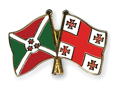 Fahnen Pins Burundi Georgien